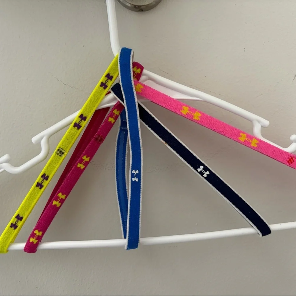 Under Armour Vibrant Multi-Color Headbands 7 inch athletic elastic